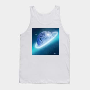 blue galaxy Tank Top